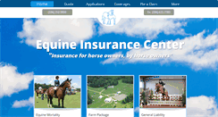 Desktop Screenshot of equineinsurancecenter.com
