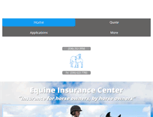 Tablet Screenshot of equineinsurancecenter.com